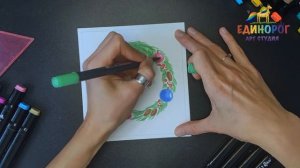 Новогодняя открытка своими руками. Рисовать просто. Просто рисуем