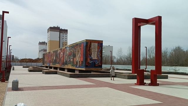 Отреставрированная мозаичная панорама