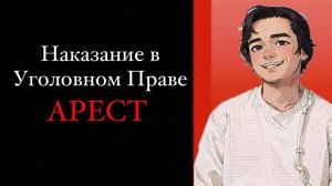 Арест в России. Наказание в Уголовном праве. Выпуск №9.