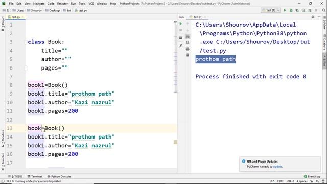 Class and Object in Python-Python programming for beginners
