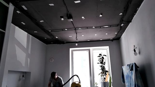 Монтаж парящего потолка из гипсы (каркас ) смотреть онлайн