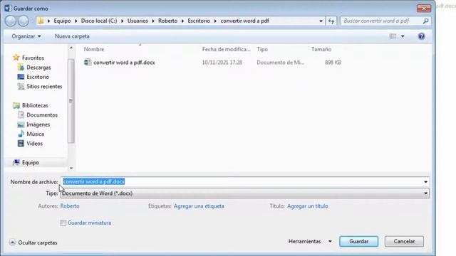 Convertir un WORD a PDF ⏩ Pasar un Documento docx a pdf ? Gratis y Sin Programas смотреть онлайн