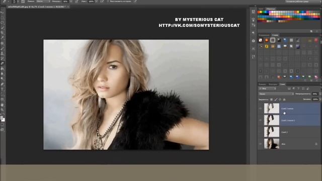 ОСВЕТЛЕНИЕ ВОЛОС // УРОК В ФОТОШОПЕ смотреть онлайн