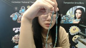 20240830-06 100% natural Turquoise Rondelle beads & Turquoise Abacus Beads