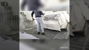 Покраска крышки багажника Toyota Corolla из-за отсутствия акрилового грунта