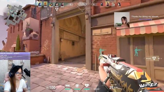 Dinah Gaming Live Stream On The Live Valorant #11 смотреть онлайн