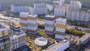 ЖК "Варшавское Шоссе 141". Застройщик ГК ПИК. Аэросъемка 4k
