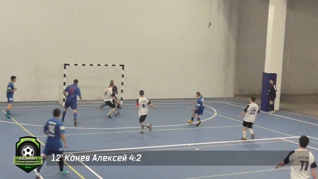 VIII Чемпионат ЮСМФЛ. Четвертая лига. Алтай - Алтай-М 4:4, 17.02.2019 г. Обзор смотреть онлайн