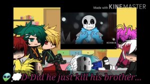 |Mha Reacts To Undertale memes|