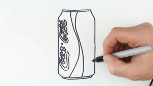 How to Draw Coca Cola Can Super Easy with Colored Pencils