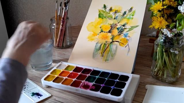 Весенние цветы- одуванчики смотреть онлайн