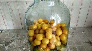 Компот из желтой алычи с грушами на зиму