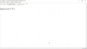 Python | Turtle Graphics | Add BG Colour