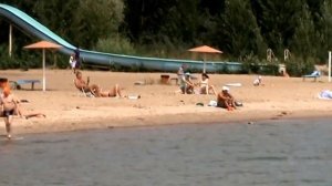 Пляж на Обском море. "Обское водохранилище".