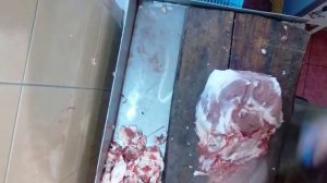 Обвалка свиного задка за 1.4 минуты" быстрая разделка