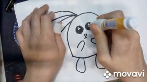 Как нарисовать кролика/Как нарисовать кролика маркерами.