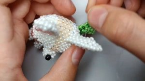 Клеверные листочки. Клеверный зайчик ? из бисера. Амигуруми. Мастер класс.