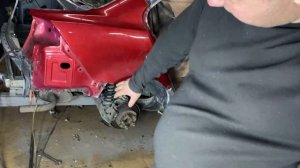 ПОЧИНИЛИ Mitsubishi Lancer X. Замена ЗАДНЕГО КРЫЛА. КУЗОВНОЙ РЕМОНТ закончен!