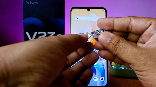 How to Insert Simcard and SD Card in Vivo V23e