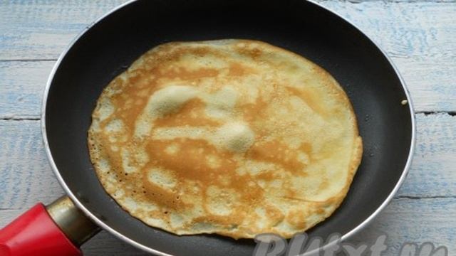 Блины с шоколадом и бананом внутри