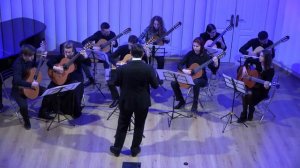 Сергей Руднев – Обработка р.н.п. "Пошла млада". Гитарный оркестр Академии имени Маймонида.