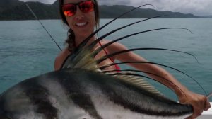 Ловля рыбы EPIC, рыбалка с красивой девушкой в Коста-Рике . ( Рыбалка с катера ).