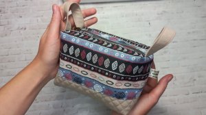 DIY/ШЬЮ КОСМЕТИЧКУ С РУЧКАМИ #шьюсама #sewing #handmade