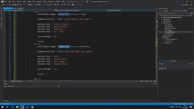 How To Make A Simple Multiple Choice Quiz Game In Windows Form And C#