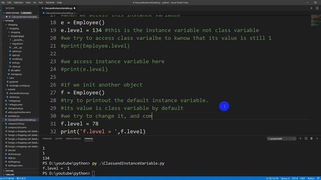 Class and Instance Variables in Python