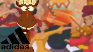 Князь и Юлий танцуют под песню "Адидас кроссовки-Три полоски" Песня не моя