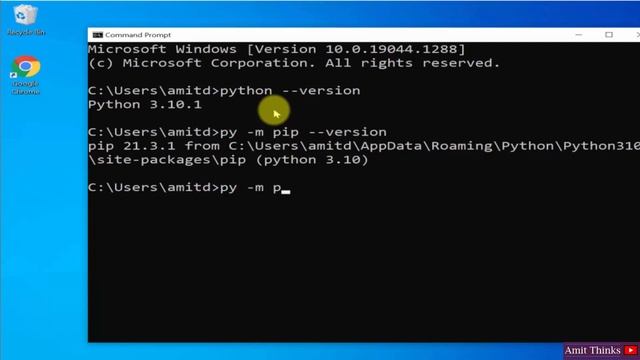How to Install pandas library on Python 3.10.1 Windows 10