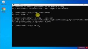 How to Install pandas library on Python 3.10.1 Windows 10