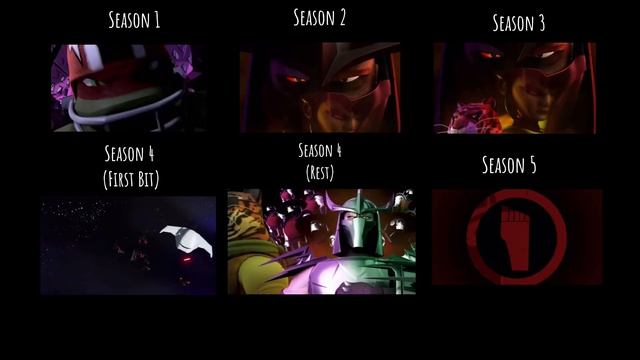 TMNT 2012 Seasons 1-5 Theme Comparison смотреть онлайн