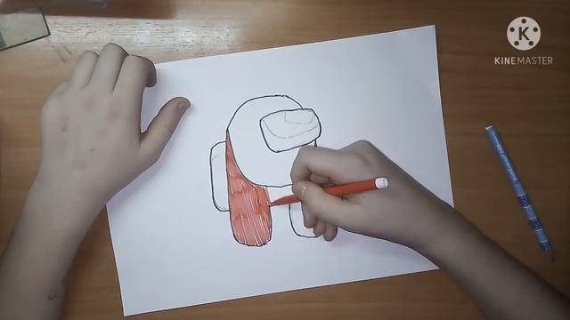 как нарисовать персонажа из амонг ас смотреть онлайн