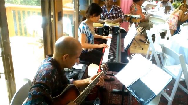 Jazz latino, TRIO, Cuando Cuando, merengue-jazz, 7-21-2013, "Camelia y su Jazz Latino". смотреть онлайн