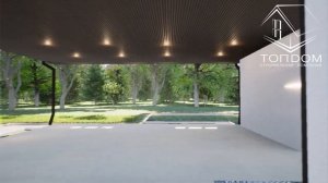 3D проект одноэтажного кирпичного дома 63м2 \ проект