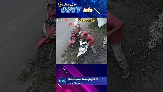 MALING MOTOR TERTANGKAP CCTV