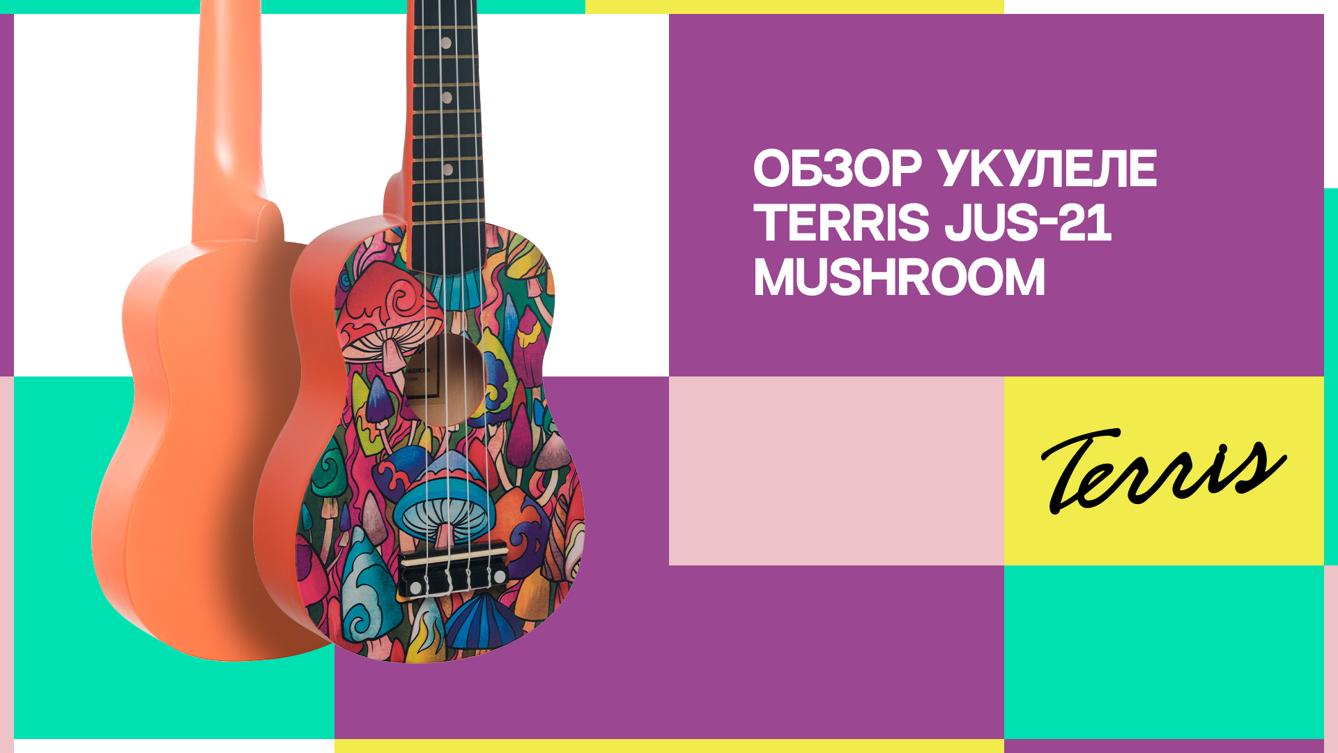 Обзор укулеле TERRIS JUS 21 MUSHROOM
