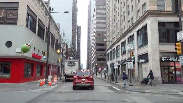 Philadelphia 4K - Driving Downtown - USA смотреть онлайн