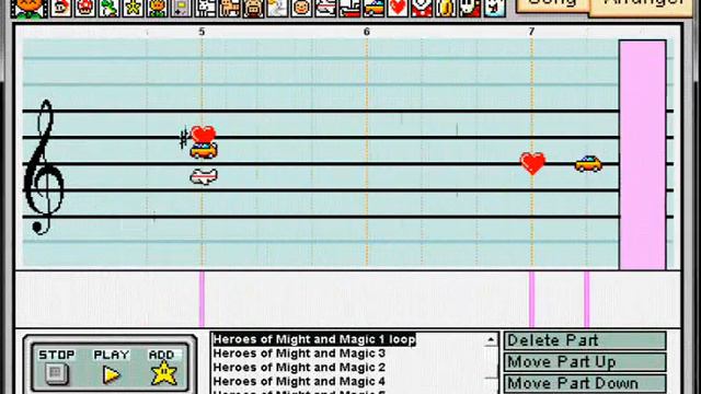 GBC Heroes of Might and Magic I - Overworld on Mario Paint Composer смотреть онлайн