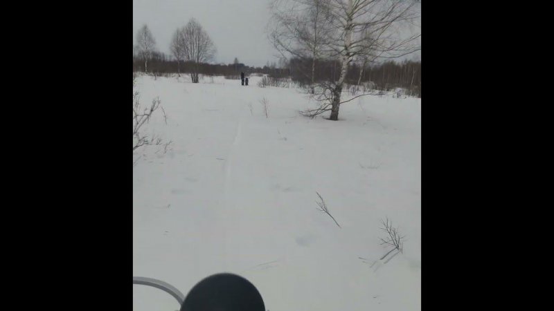 Мотоцикл пила по снежному полю №104в #offroad #эндуро