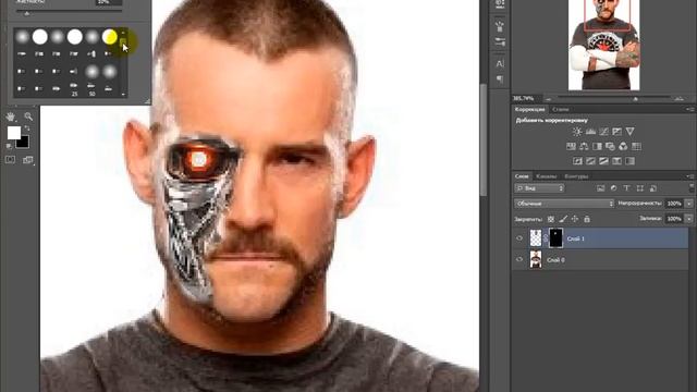 уроки фотошопа из человека делаем терминатора смотреть онлайн