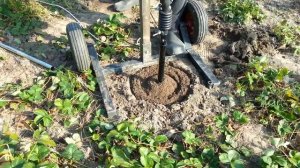 Бурение под столбы забора