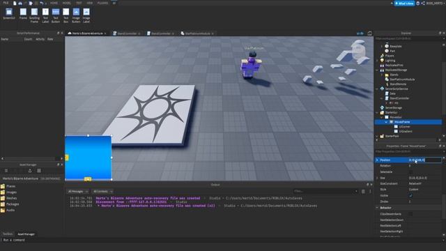 ROBLOX JoJo Game #17 | STAR PLATINUM SUMMON & MOVES GUI смотреть онлайн
