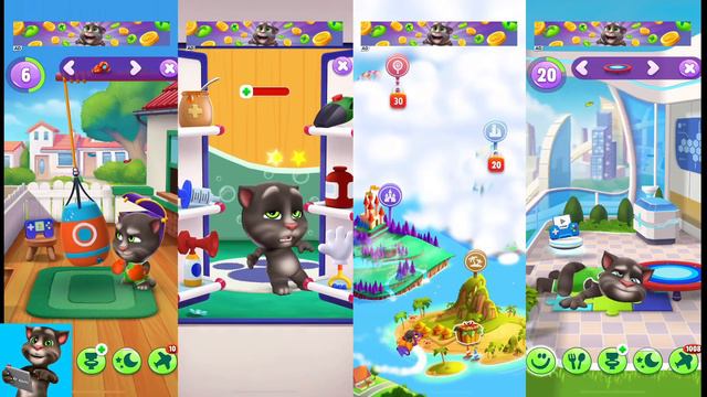 Happy Birthday Level 5 Vs Level 10 Vs Level 15 Vs Level 20 My Talking Tom 2 смотреть онлайн
