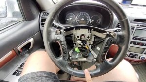 Как снять руль с Hyundai Santa Fe