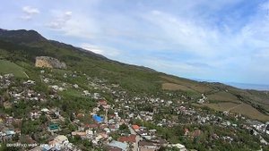 Крым : Полёт над Краснокаменкой : Продажа участка с домом 6500 мл.р