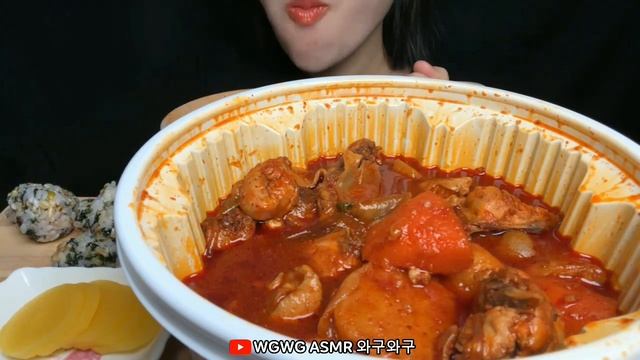 ASMR 당면 왕창 넣은 엽기닭볶음탕 먹방 SPICY CHICKEN STEW KOREA FOOD MUKBANG 닭도리탕 EATINGSOUNDS EATINGSHOW