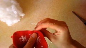 Новогодние игрушки из фетра