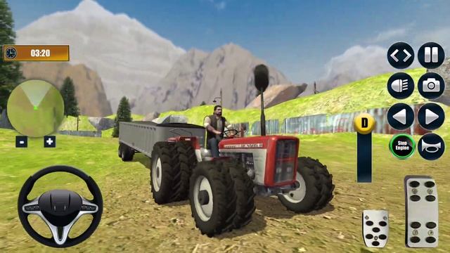 Heavy Tractor Trolley Cargo Simulator 3D - Farming Cargo Driver #2 - Android Gameplay смотреть онлайн